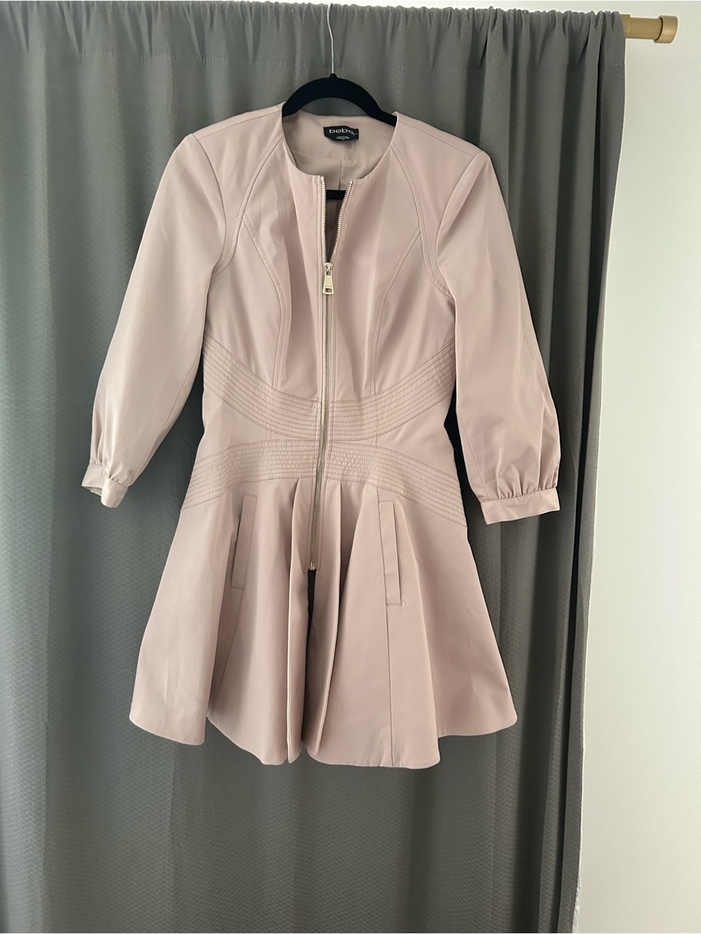 Bebe dusty pink dress jacket EUC sm